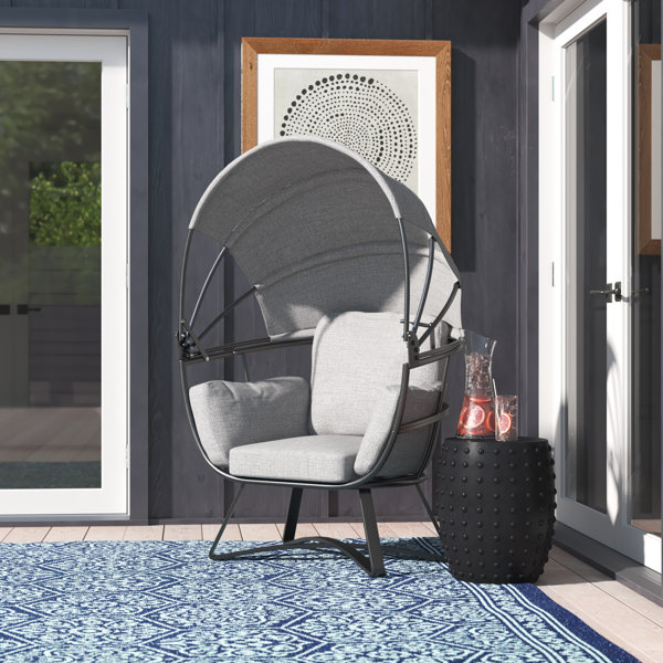 Langley Street Hollman Egg Patio Chair with Cushions & Reviews Wayfair